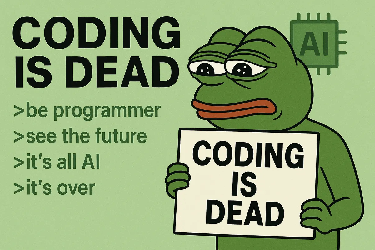 Coding is Dead